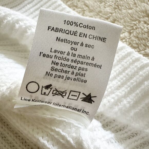 John + Jenn Sweater Womens XL White Ruffle Knit Flutter Sleeve Coquette Core - Picture 6 of 8